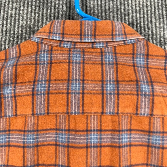 Johnston & Murphy Shirt Mens 2XL XXL Orange Plaid Long Sleeve Button Down Casual - Picture 14 of 14
